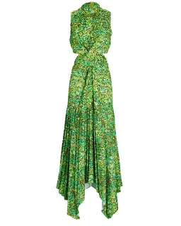Alemais Phyllis Twist Maxi Dress Acid Green Size AU 6 for rent on The Volte - image 3