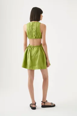 Aje Voyage Cut Out Mini Dress Verdant Green Size 8 for rent on The Volte - image 3