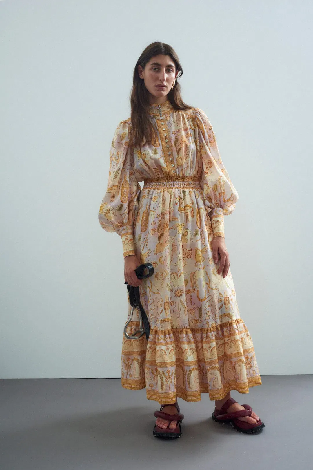 Alemais Solitaire Midi Dress Print Size 12  for rent on The Volte - main image