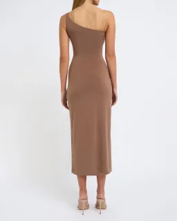By Johnny - Siya Slice Gather Dress Brown Size AU 8 for rent on The Volte - image 2