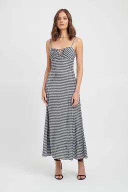 Kookai Alora Gingham Day Dress Size AU 12  for rent on The Volte - image 1