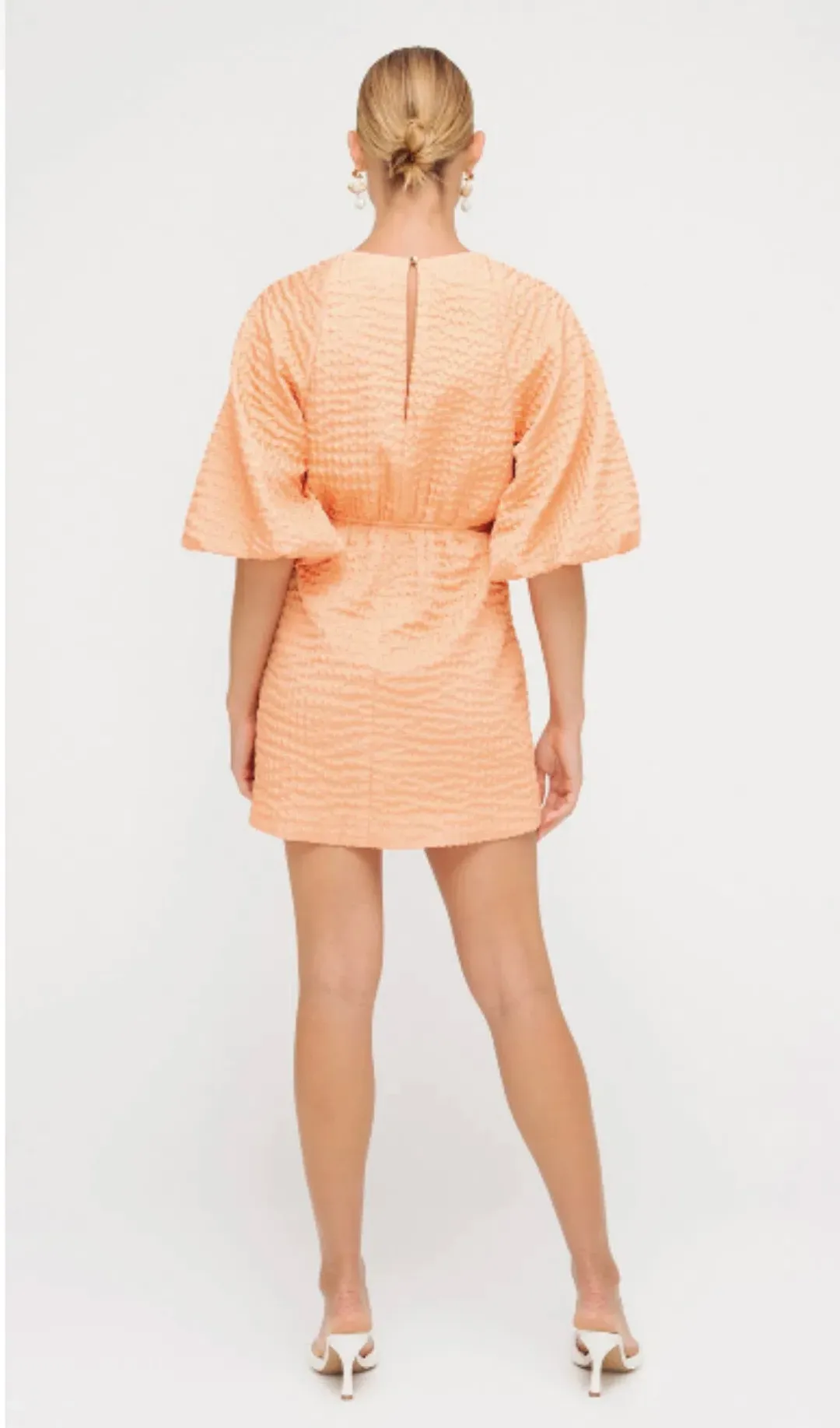 Sheike Sadie Mini Dress Peach Size AU 10 for rent on The Volte - main image