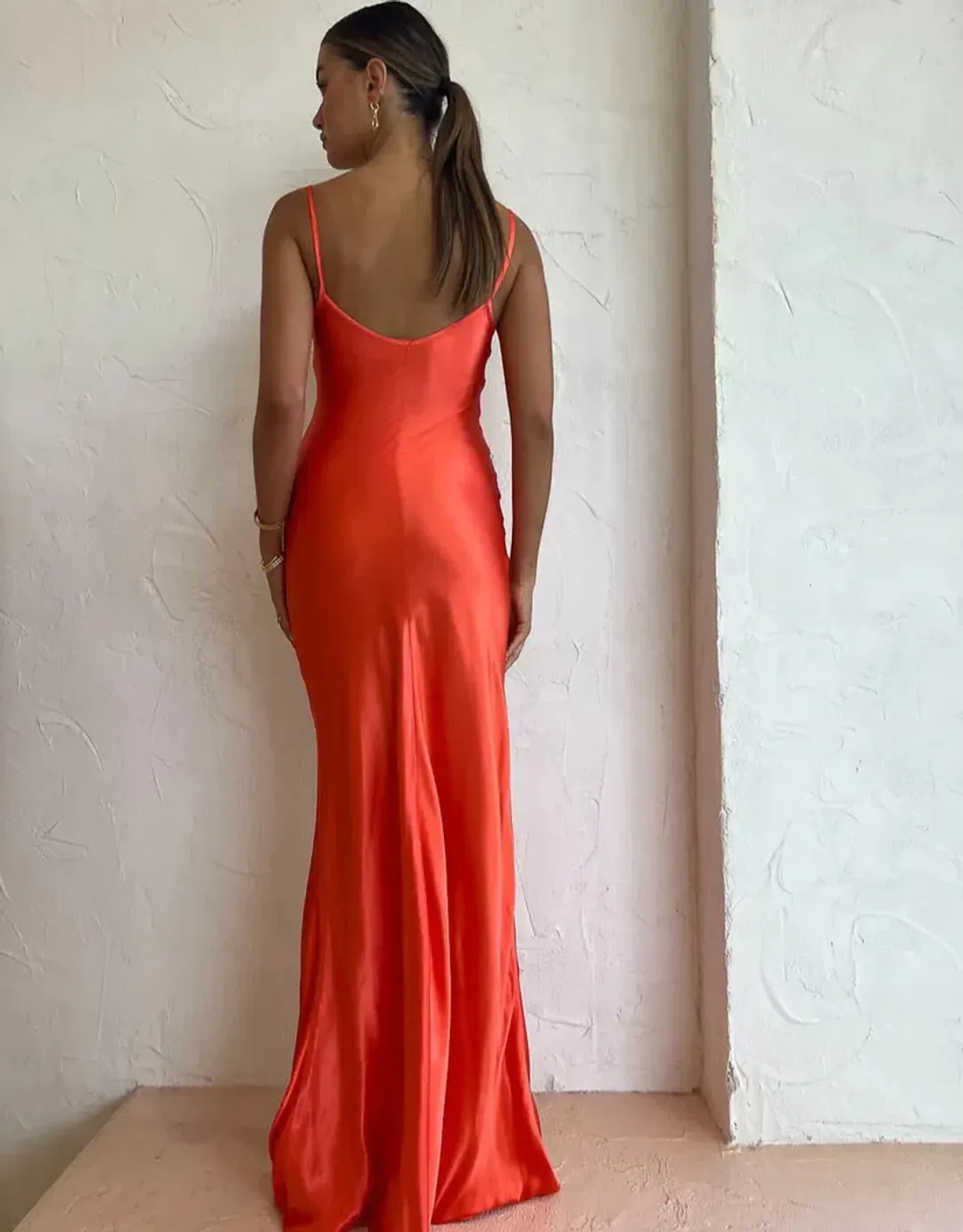 Dominique Healy Sloane Dress in Melon Size 0 / AU 6 for rent on The Volte - main image