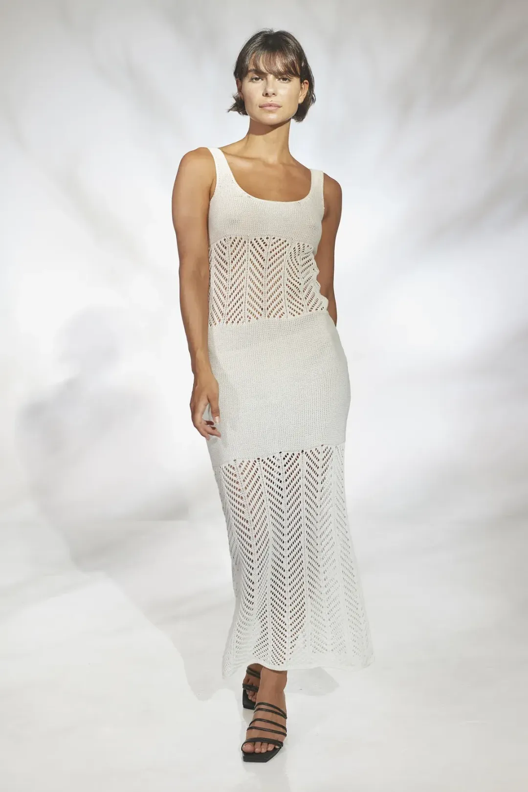 Rue Stiic Erika Midi Dress White Size Small / AU 8 for rent on The Volte - main image