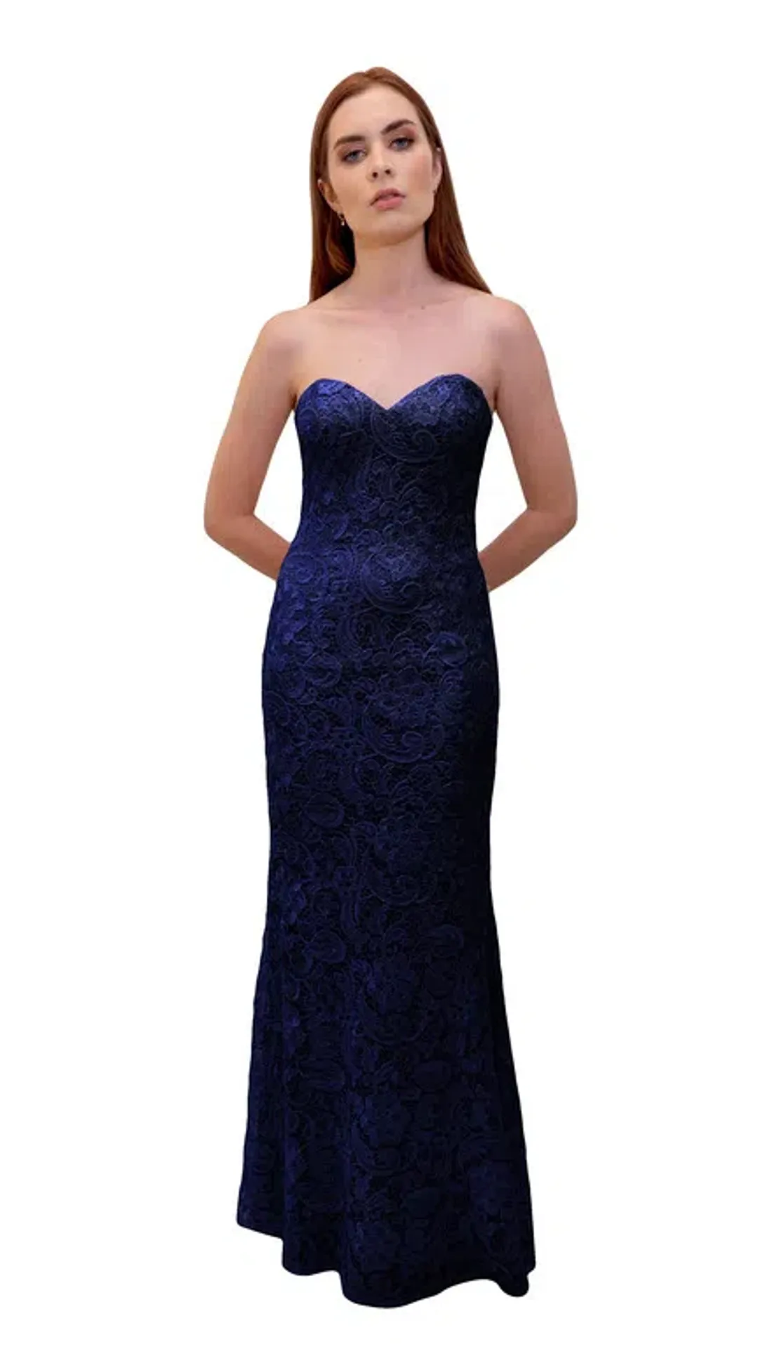 Bariano Formal Dress Navy Size AU 10 for rent on The Volte - main image