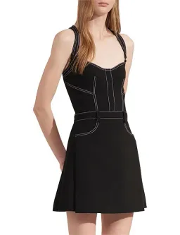 Dion Lee Stitch Tuck Mini Dress Black Size AU 10 for rent on The Volte - image 3
