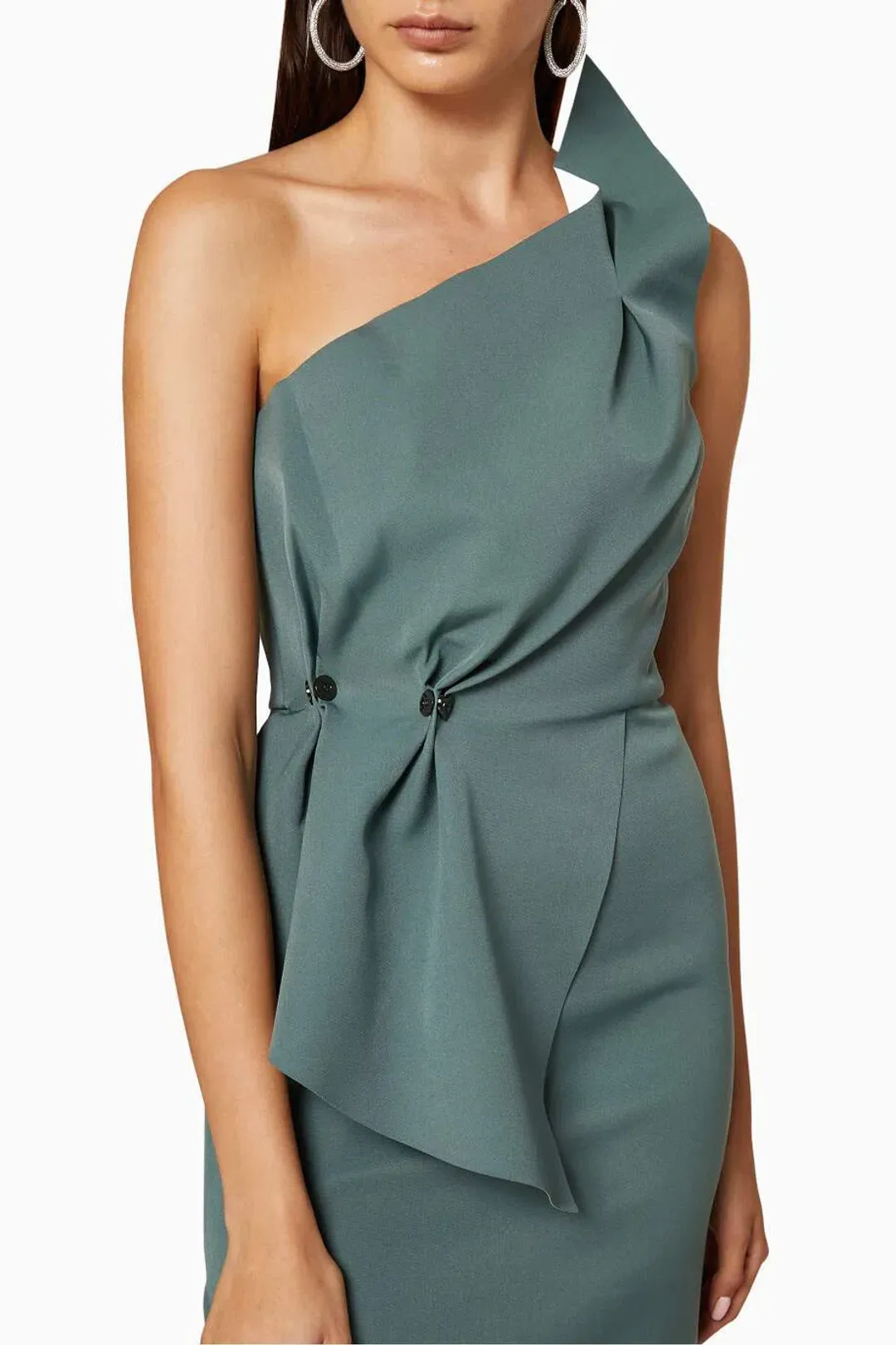 Rachel Gilbert Carmine Gown Fern Green Size AU 10 for rent on The Volte - main image