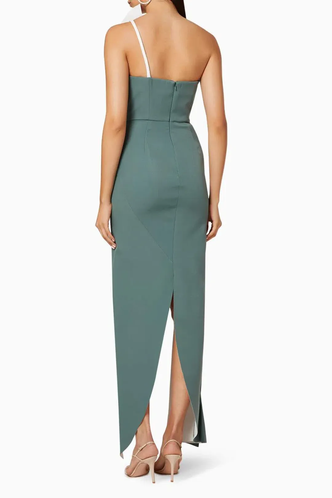 Rachel Gilbert Carmine Gown Fern Green Size AU 10 for rent on The Volte - main image