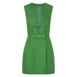 Oroton Bow Short Dress in Garden Garden Size 12 for rent on The Volte - image 4