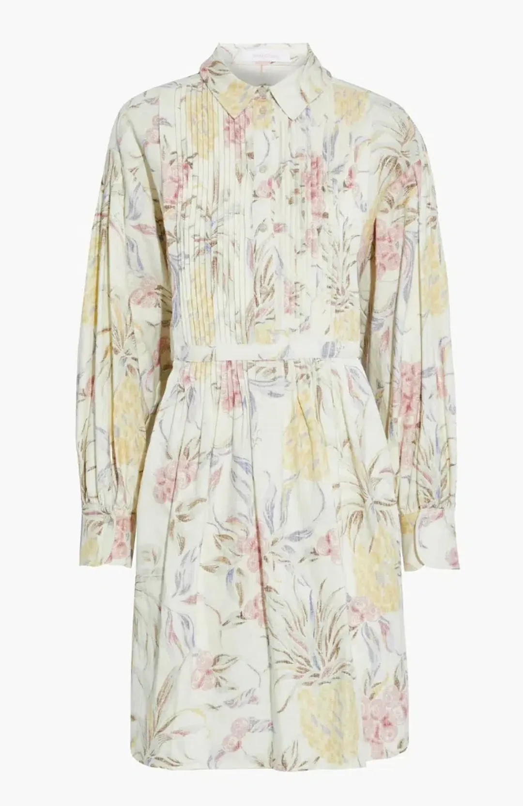 See by Chloe Pleated Dress Floral Size 40 /AU 16  for rent on The Volte - main image