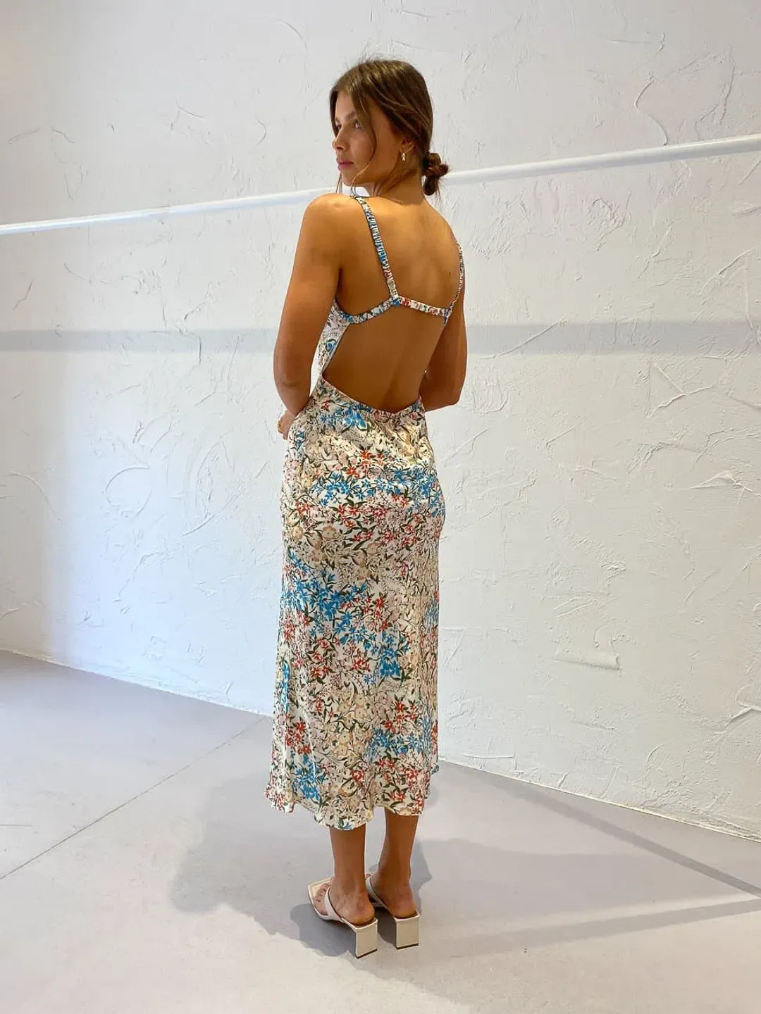 Bec & Bridge Wisteria Midi Dress Floral Size 8 for rent on The Volte - main image