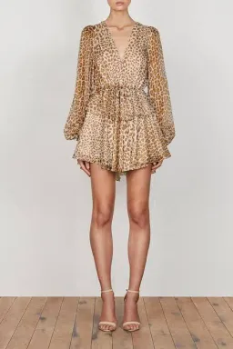 Shona Joy Ghetty Dress Leopard Print Size 8 for rent on The Volte - image 1