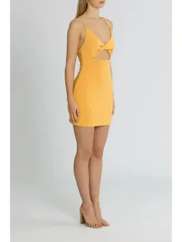 Bec & Bridge Cammi Mini Dress Orange Size AU 6 for rent on The Volte - image 2