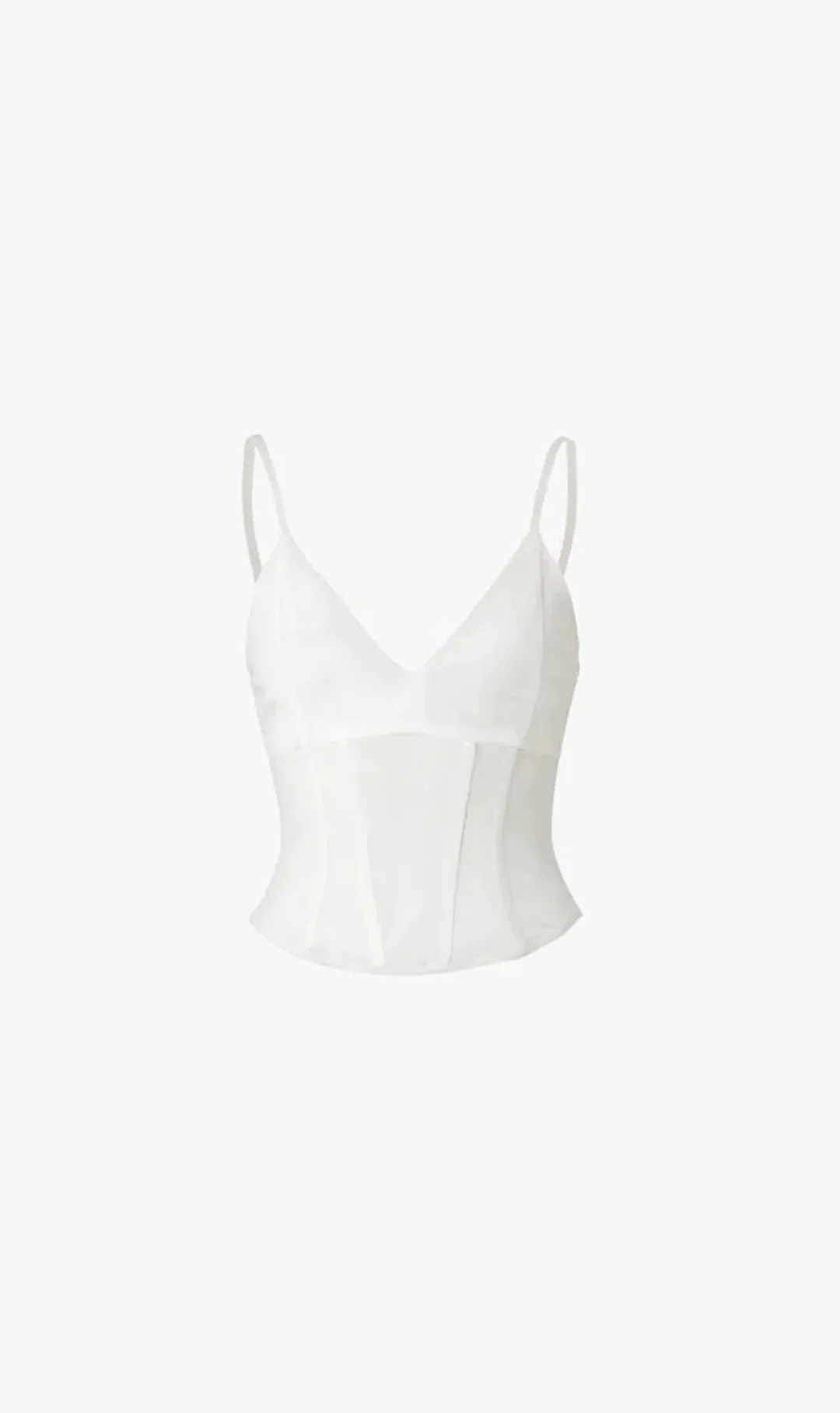 Viktoria and Woods Omega Bustier White Size 0/Au 6  for rent on The Volte - main image