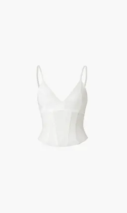 Viktoria and Woods Omega Bustier White Size 0/Au 6  for rent on The Volte - image 2