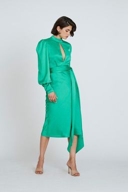 By Johnny Camellia Midi Dress for rent on The Volte - image 2