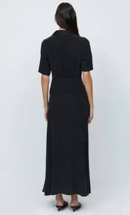 Bec & Bridge Helena Silk Short Sleeve Maxi Dress Black Size 10  for rent on The Volte - image 4