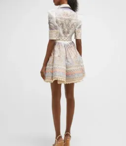 Zimmermann The High Tide Shirt Dress in Odyssey Print  Size 2/Au12 for rent on The Volte - image 2