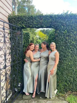 Bec & Bridge The Dreamer Asym Dress Sage Size 10 for rent on The Volte - image 3