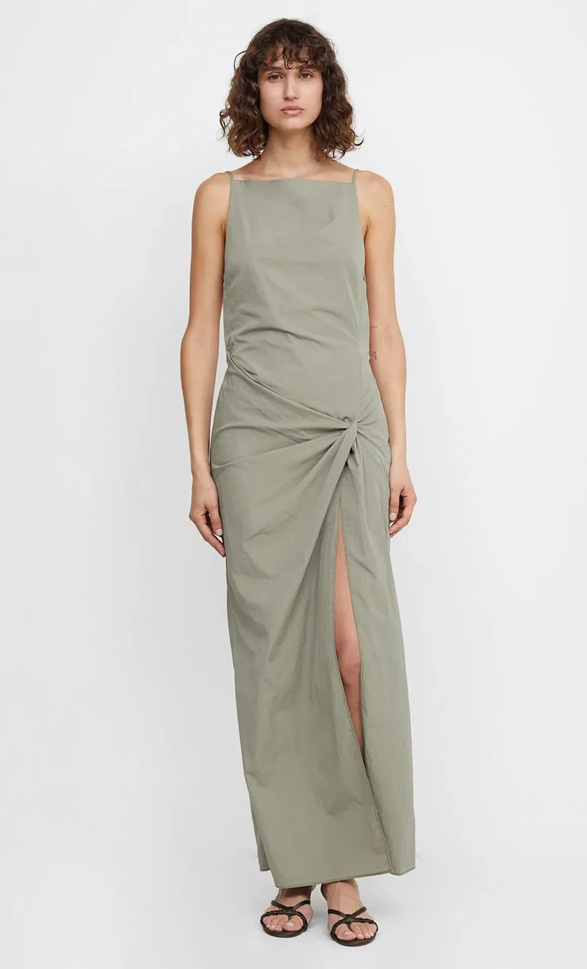 Bec & Bridge Adrianna Maxi Dress Sage Size 10 for rent on The Volte - main image