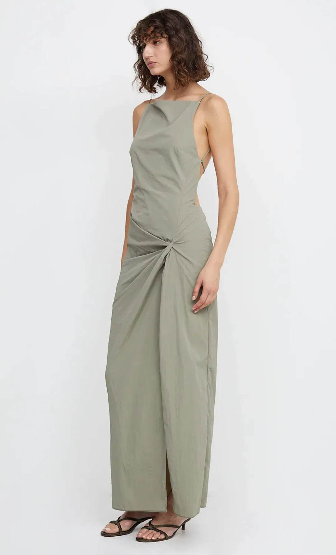 Bec & Bridge Adrianna Maxi Dress Sage Size 10 for rent on The Volte - main image