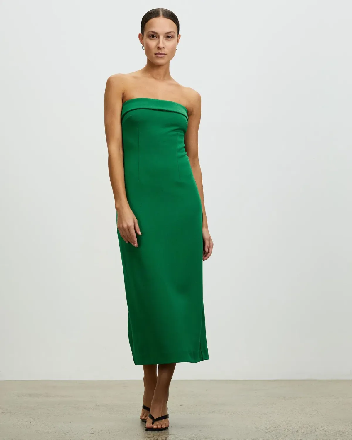 Lover Casablanca Midi Dress Green Size 12 for rent on The Volte - main image