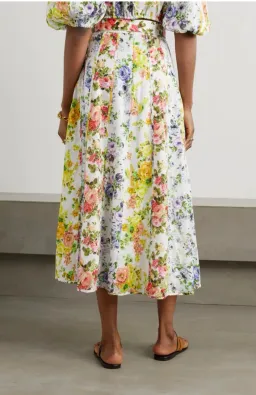 Zimmermann Net Sustain Floral Print Top & Skirt Set Size 1/AU 10 for rent on The Volte - image 5