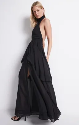 Aje Bungalow Sienna Dress in Black Size 8 for rent on The Volte - image 2