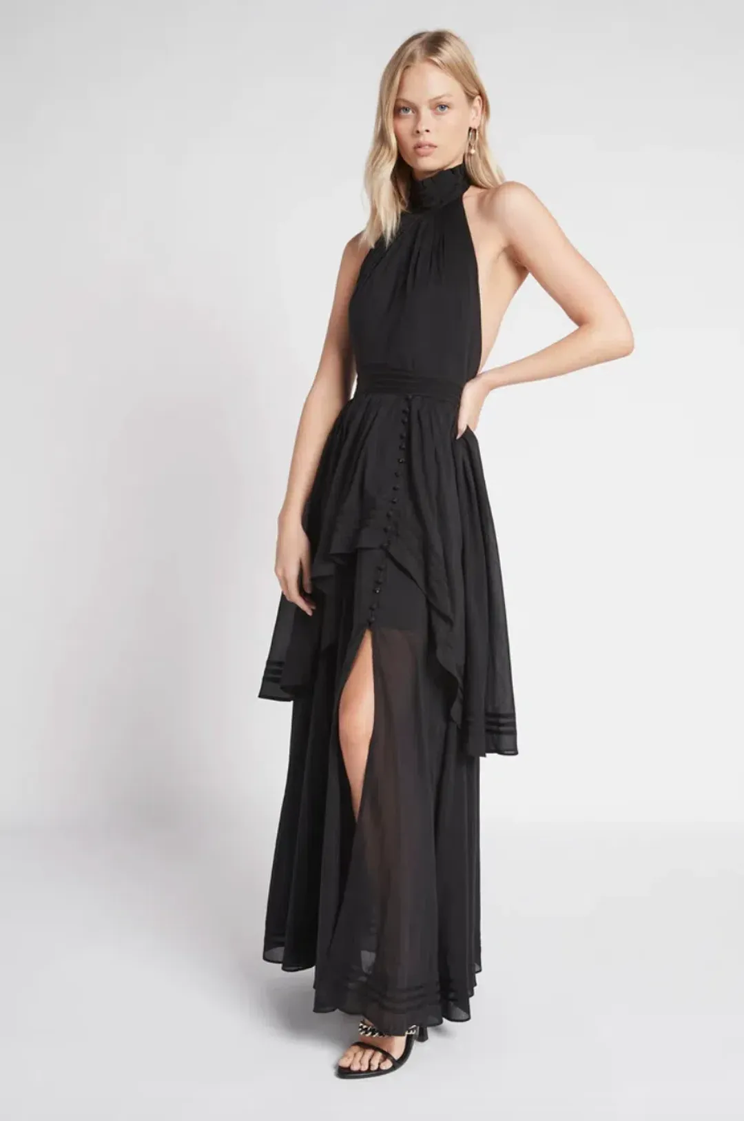 Aje Bungalow Sienna Dress in Black Size 8 for rent on The Volte - main image
