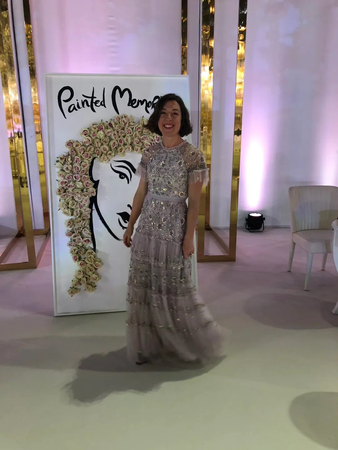 Needle And Thread Constellation Gown Blush Size AU 8 for rent on The Volte - main image