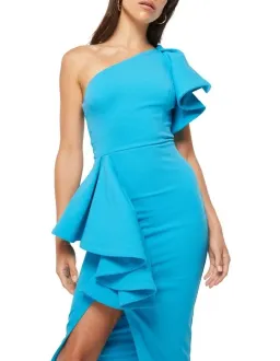 Mossman Dangerous Minds Midi Dress Blue Size 10 for rent on The Volte - image 4