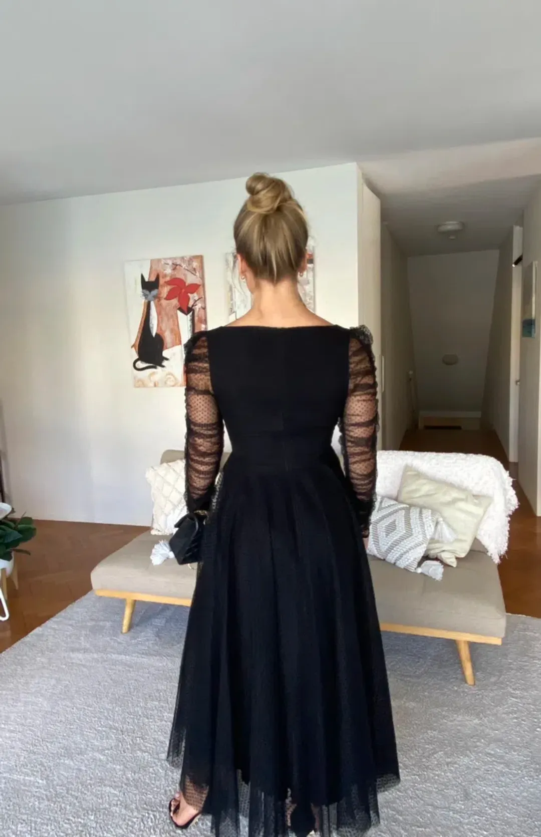 Zimmermann Espionage Ballet Tulle Midi Dress Black Size 1 / AU 10 for rent on The Volte - main image