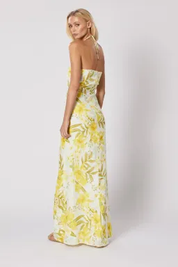 Winona Belvedere Maxi dress Yellow Print Size M/Au 10 for rent on The Volte - image 3