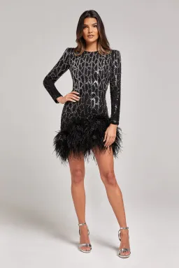 Nadine Merabi Lexi Black Mini Size M / AU 12 for rent on The Volte - image 1