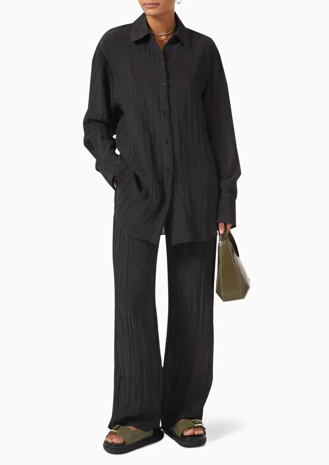 Sir the Label Suri Shirt and Pant Set Black Size AU 8 for rent on The Volte - main image