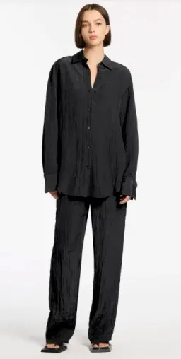 Sir the Label Suri Shirt and Pant Set Black Size AU 8 for rent on The Volte - image 2