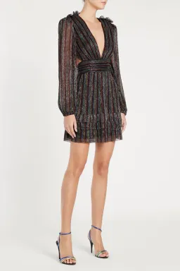 Rebecca Vallance Ronnie Cut Out Mini Dress Multi-colored Size AU 10 for rent on The Volte - image 3