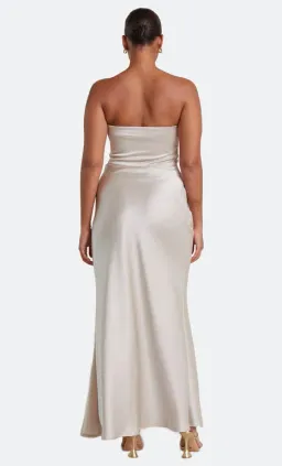 Bec & Bridge Dreamer Strapless Dress Sand Size AU 6  for rent on The Volte - image 3