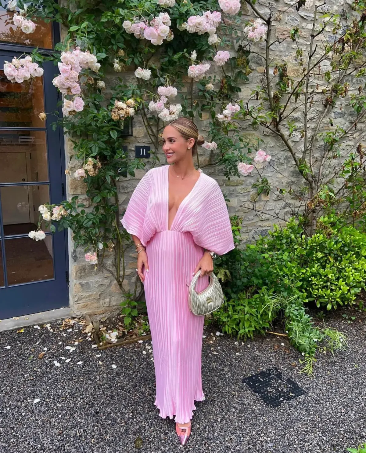 Sonya Gianna Dress In Dusty Rose Pink Size AU 10 for rent on The Volte - main image