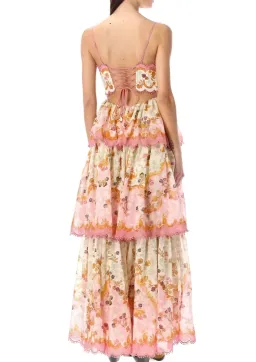 Zimmermann Laurel Frill Midi Dress Floral Size 1 / Au 10 for rent on The Volte - image 4