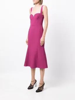 Rebecca Vallance Diana Midi Dress Grape Size 8 for rent on The Volte - image 1