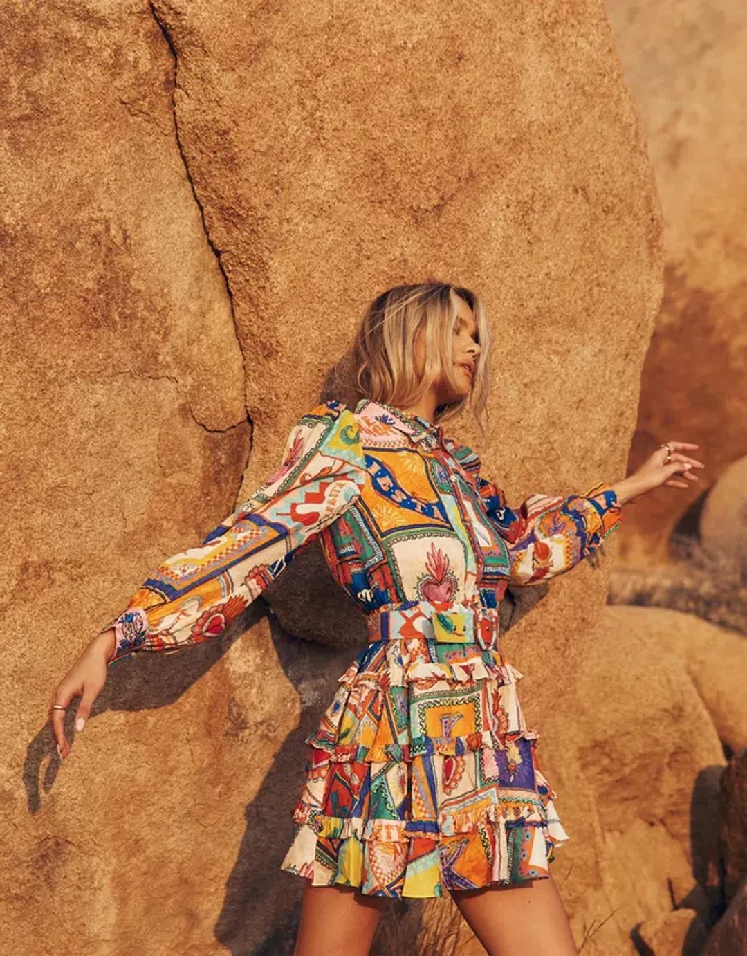 Kate Ford Viatoris Mini Dress Multi Size 2 / Au 10 for rent on The Volte - main image