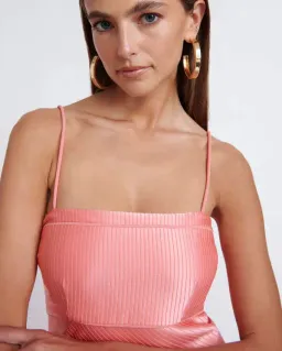 By Johnny Lisette Midi Dress in Watermelon Size 8 / S for rent on The Volte - image 5