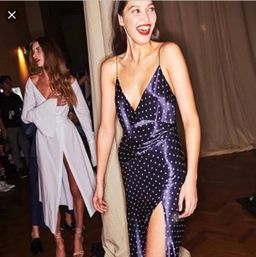 BEC AND BRIDGE BONJOUR POLKADOTT NAVY DRESS SIZE 8 for rent on The Volte - image 3