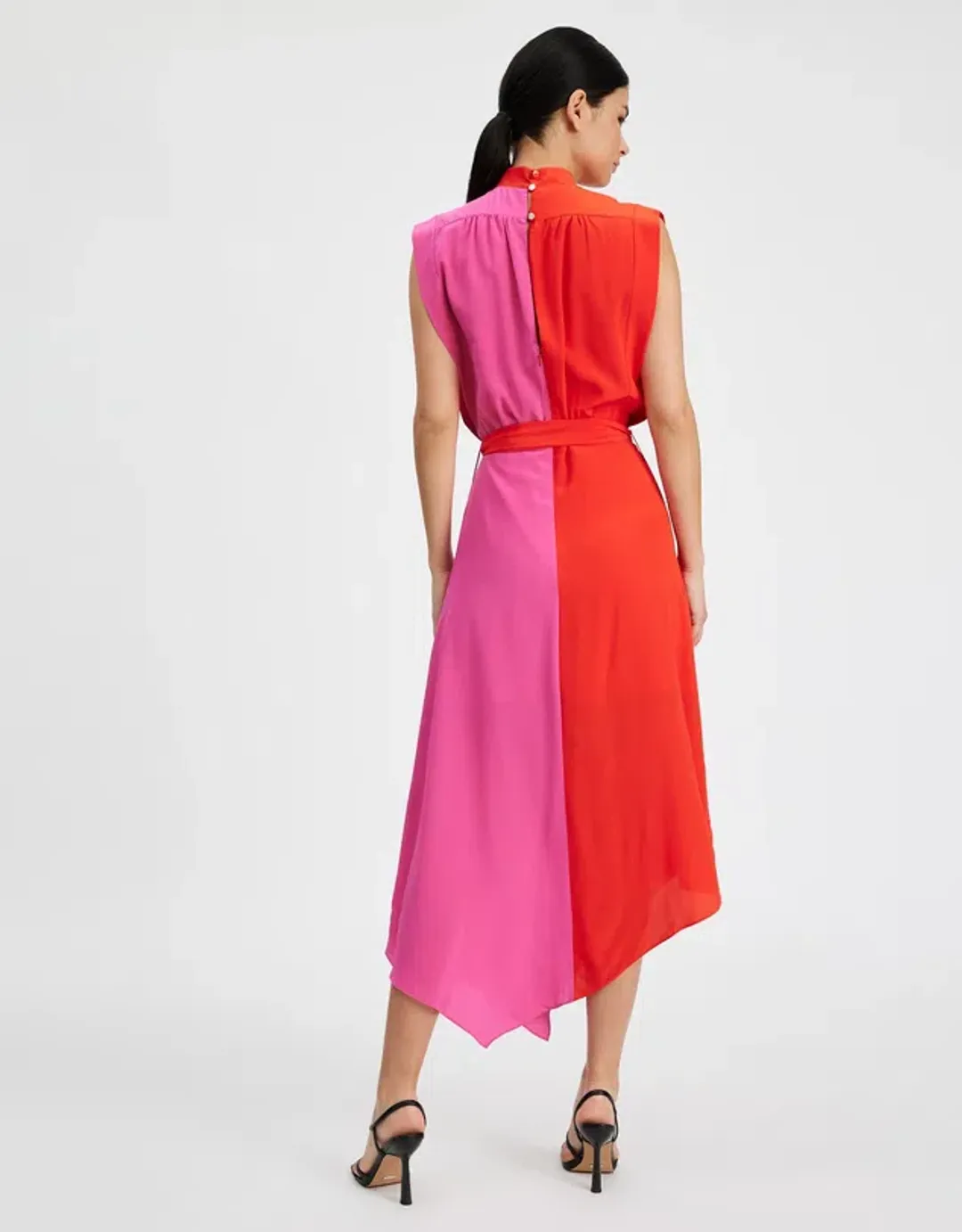 Sass & Bide Love Bird Midi Dress Pink and Red Size 10 for rent on The Volte - main image
