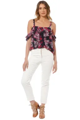 Camilla and Marc Grenadine Top in Floral Size 10 for rent on The Volte - image 1