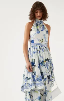 Aje Sienna Maxi Dress Lavenders Provence Floral Size 6 for rent on The Volte - image 4