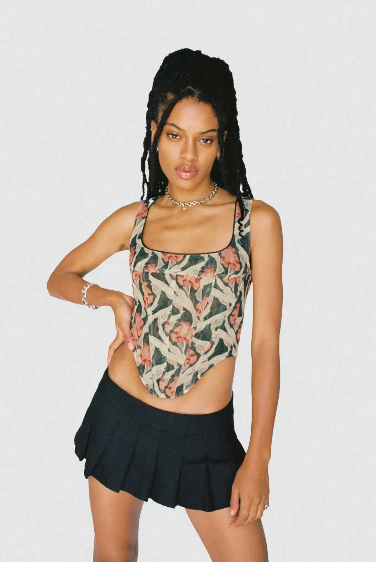 Miaou Campbell Corset Art Nouveau Size M/Au 10 for rent on The Volte - main image