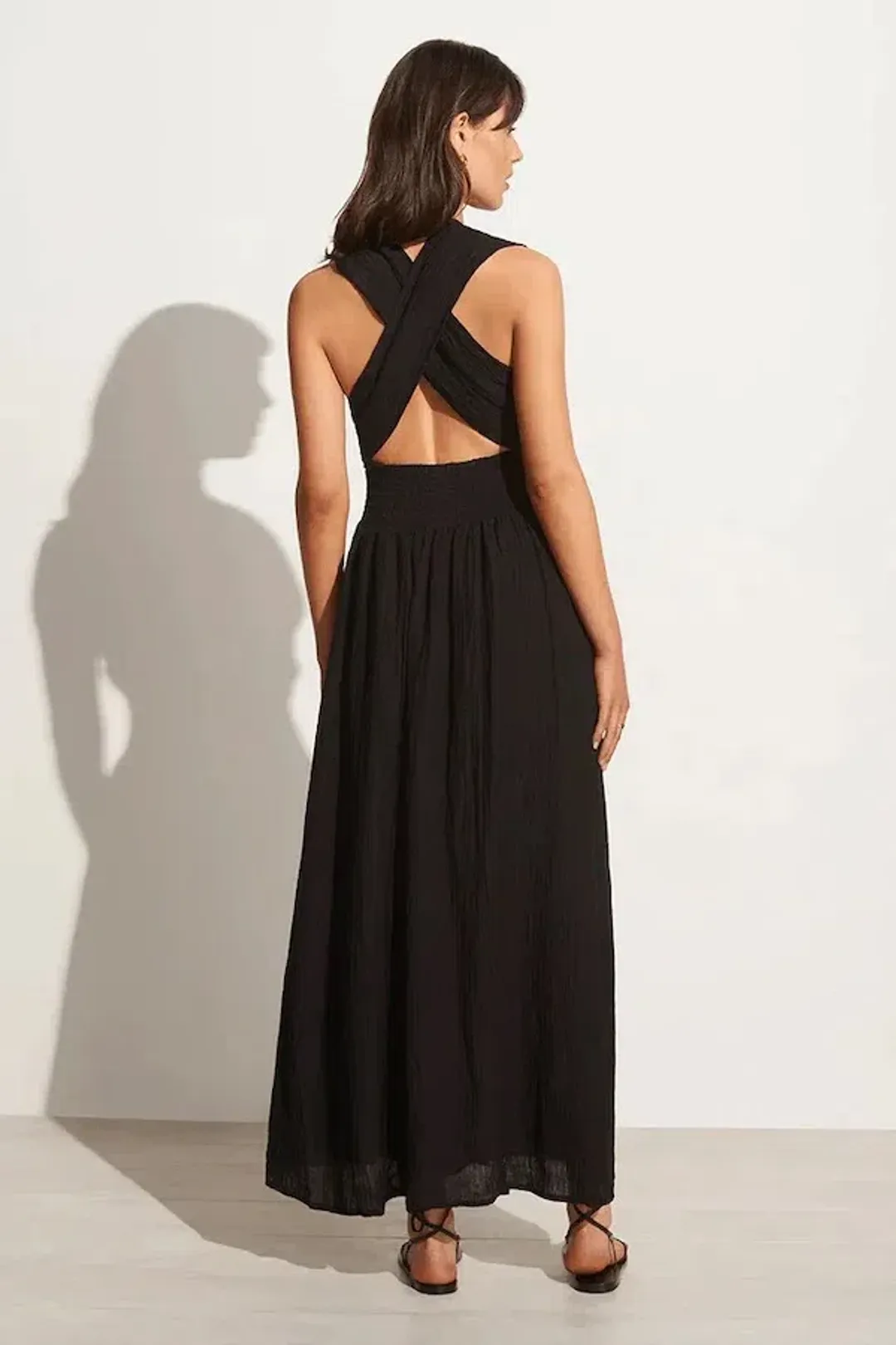 Faithfull The Brand Tropiques Maxi Dress Black Size 12 for rent on The Volte - main image