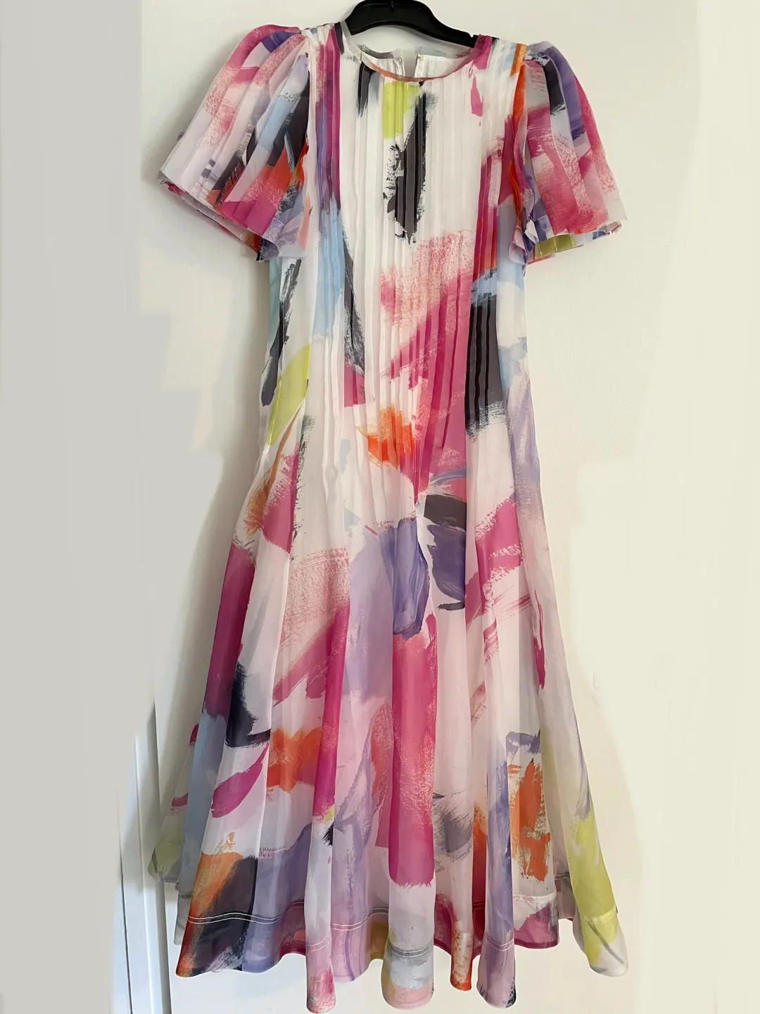 AJE Nova Pleated Midi Dress Size 6 for rent on The Volte - main image